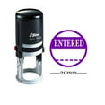 thumbnail image 1 of ENTERED Round Self Inking Office Stationary Stamp Personalized Custom Shiny 20mm Rubber Stamp, 1 of 3