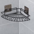 thumbnail image 6 of Hemoton  No Drill Clear Wall Bathroom Hanging Shelves Triangle Shelf, 6 of 8