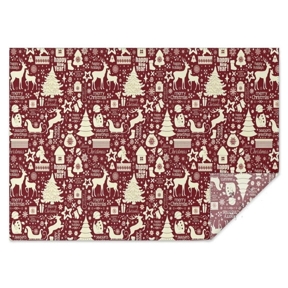 Colorful Christmas Striped Pattern Rectangle Tablecloth 60"x84",Waterproof Polyester Rectangle Table Cloth, Wipeable Spillproof Polyester Tablecloth for Dining, Camping, Indoor and Outdoor