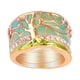 thumbnail image 5 of Anillo de joyería vintage para mujer con patrón del árbol de la vida y diamantes de imitación. 8, 5 of 9