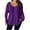 Purple, variant on hotojiny Womens Plus Size Tops Casual Long Sleeve V Neck Comfy T Shirts Lounge Baggy Lightweight Soft Blouse