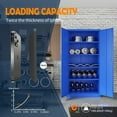 thumbnail image 5 of Fesbos Metal Garage Storage Cabinet with 2 Doors and 4 Adjustable Shelves - 71" Steel Lockable File Cabinet,Locking Tool Cabinet for Office,Home,Garage,Gym (Blue), 5 of 8