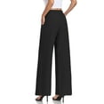 thumbnail image 5 of JuneFish Women's Wide Leg Lounge Pants with Pockets Relaxed Fit Lightweight Pants, 5 of 5