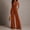 (Fashion 27)Orange, variant on Aimik Jumpsuits for Women Trendy Sleeveless Halter Ruched Wide Leg Jumpsuits Fall Fashion Dressy Womens One Piece Rompers for Vacation