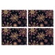 thumbnail image 2 of Decoraciones navideñas, adornos navideños, regalos navideños. Manteles individuales navideños de 4 piezas, 30x45 cm, manteles de mesa con copos de nieve invernales para fiestas, decoración de cocina y, 2 of 6