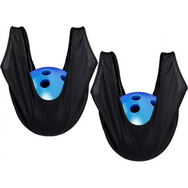 Fostbeen 2PCS Bowling Seesaw Bag, Microfiber Bowling Ball Polisher Cleaner, Washable Bowling Ball Cleaner Holder Bag, Bowling Polisher Bag, Polisher and Carrier for Bowling Ball Cleaning