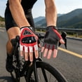 thumbnail image 2 of Outdoor Cycling Half Finger Glove, Wear Resistant Breathable Palm Non-Slip Design, Touch Screen Mitt for Motorcycle Riding, Outdoor Sports and Men Women Daily Fitness Use, 2 of 6