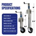 thumbnail image 2 of Jeremywell 1500Lbs Trailer Jack With Double Wheel, Adjustable 12"" Lift Travel, Boat On For Boat Rv Utility, Swivel Tongue Towing Dual Wheel, 2 of 5