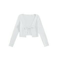 thumbnail image 4 of Women's Cardigans Open Front Long Sleeve Lace up Lightweight Cardigan Sweaters for Women, 4 of 9