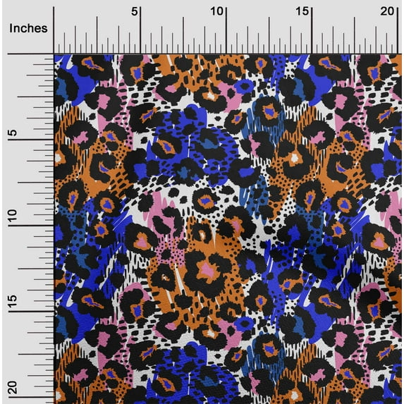 oneOone Viscose Jersey Orange Fabric Animal Skin Sewing Craft Projects Fabric Prints By Yard 60 Inch Wide-Z9U