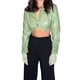 thumbnail image 4 of TRKIYQC Abrigos cortos para mujer Cuero de PU con solapa, un botón Estilo casual Ropa de primavera delgada TRKIYQC  moda, 4 of 9