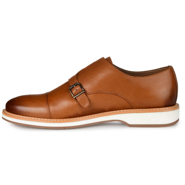 Thomas & Vine Mens Ransom Monk Strap Cap Toe Dress Shoe 