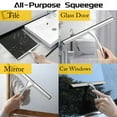 thumbnail image 6 of Aovky Shower Squeegee , 10 Inches All-Purpose Stainless Steel for Glass Doors, Bathroom Squeegee Cleaner, 6 of 7