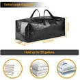 thumbnail image 6 of Moving Bags, Packing Bags Heavy Duty with Backpack Straps, Sturdy Handles and Zippers, Black (Pack of 8), 6 of 7