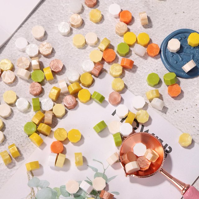Perlas de cera Sello de color mezclado Pastilla de tableta de cera para sobre Invitación de boda Hugtrwg Para estrenar