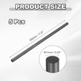 thumbnail image 2 of Uxcell Graphite Rod Graphite Stirring Rod Cylinder Stick Carbon Rod 300x11mm Black for Electrode, Melting Casting, Crucibles, Pack of 5, 2 of 7