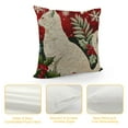 thumbnail image 4 of Merry Christmas Red Throw Pillow Covers Set of Christmas Trees Floral Holly Leaf Xmas Animals Cushion Cover, 4 of 5