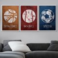 thumbnail image 3 of wall26 Framed Canvas Print Wall Art Set Graffiti Basketball Baseball Soccer Ball Sports &amp; Fitness Athletes Digital Art Pop Art Modern Portrait for Living Room, Bedroom, Office - 24"x36", 3 of 5