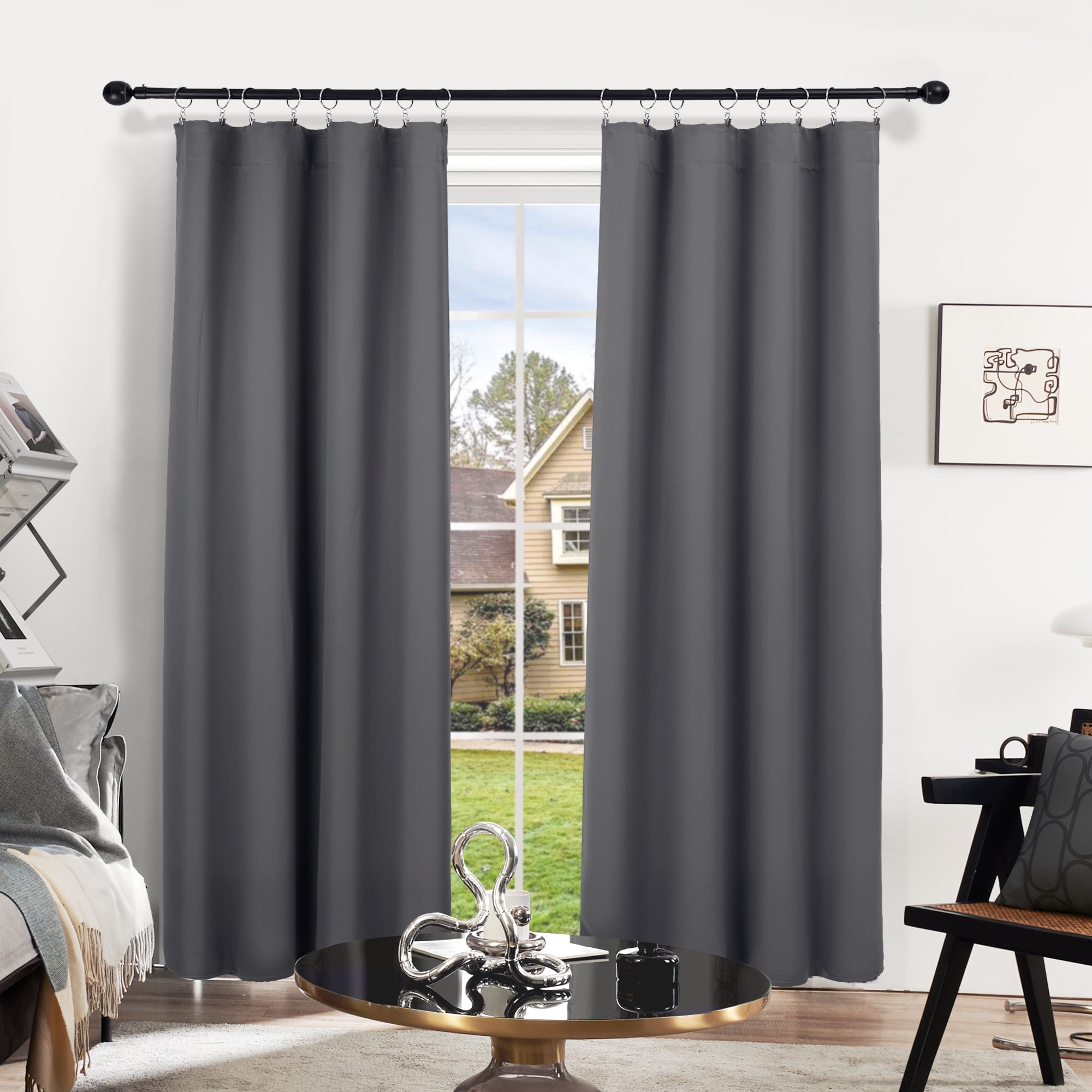  Movies Blackout Curtains for Home Decor,Themed 3D Movie Reels  Tickets And Amplifiers Retro Art Background Rod Pocket Thermal Insulated  Drapes Darkening Window Curtain for Bedroom Living Room,42x54 Inc : Home 