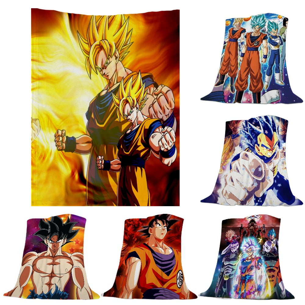 Dragon Ball Z Anime Blanket Ultra Soft Flannel Blankets Suitable for