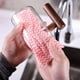 thumbnail image 2 of EeaseMX 2 toallitas de limpieza gruesas y prácticas para cocina, desechables, antiadherentes, de tela no tejida, para limpieza del hogar, paño de cocina (rojo), 2 of 7