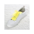 thumbnail image 6 of INSPIRE CHIC 2 Pairs Flat Snow Yarn Shoelaces 2.5cm/4cm Wide Transparent Shoe Laces for Sneakers Yellow 130cm/51", 6 of 6