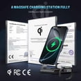 thumbnail image 5 of ARIAGLINT 3-in-1 Wireless Charger, 20W Fast Charging Stand Compatible with iPhone, Apple Watch & AirPods, Portable Charging Station for Home, Office and Travel, 5 of 7