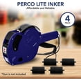thumbnail image 4 of Perco Lite Pricing Gun Labeler Ink Rolls - Preferred Replacement Inkers for Perco Lite Price Tag Gun, Easy & Convenient Messy Free Ink Refill Even for Beginners (Pack of 4 Inkers), 4 of 7