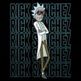 thumbnail image 2 of Men's Rick And Morty Rick Sanchez Name Stack  Graphic Tee Black 2X Large, 2 of 5