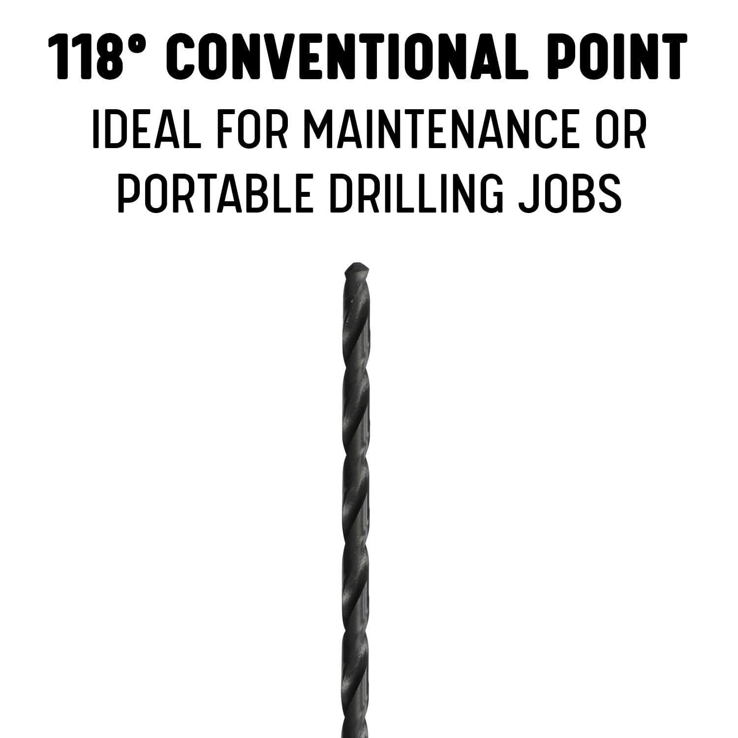 Drill America 7/16" x 18" High Speed Steel Extra Long Drill Bit, DWDDL Series