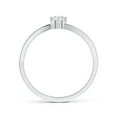 thumbnail image 2 of ANGARA Natural Six Prong-Set Diamond Split Shank Ring in 14K White Gold for Women (Size-4.1mm| Color-G| Clarity-VS2) | April Birthstone, Anniversary, Jewelry Gift for Women | Natural Diamond Ring, 2 of 8