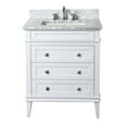 thumbnail image 7 of Eleanor 30" Bathroom Vanity with White Cabinet and Carrara Marble Top, 7 of 7