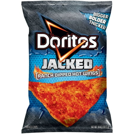 UPC 028400149921 product image for Doritos Jacked Ranch Dipped Hot Wings Tortilla Chips, 10 oz | upcitemdb.com