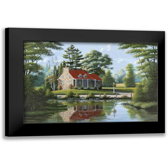 Saunders, Bill 14x11 Black Modern Framed Museum Art Print Titled - Summer Breeze