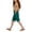 00-Green66, variant on Lullu Girls Summer High Waist Shorts Casual Knee-Length Shorts with Pockets, Sizes 5-14