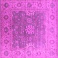 thumbnail image 1 of Ahgly Company Indoor Square Oriental Pink Industrial Area Rugs, 4' Square, 1 of 4