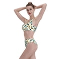 thumbnail image 5 of Daiia Fathers day printed 2 piece Swimsuit Bikinis for Women High Waisted Racerback Bathing Suits Summer Tummy Control Scoop Neck Swimwear-XX-Large, 5 of 8
