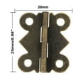 thumbnail image 3 of Unique Bargains Antique Bronze Hinges Retro Butterfly Hinge Replacement with Screws 20pcs, 3 of 6