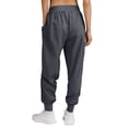 thumbnail image 3 of Elastic Bottom Joggings Womens Scrub Pants Skinny Leg Cuffed Stylish Comfortable Scrubs Jogger Gray L 28", 3 of 5