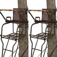 thumbnail image 1 of Big Game Hunter HD 1.5 Deer Hunting 18.5 Foot 1 Person Ladder Tree Stand, 2 Pack, 1 of 9
