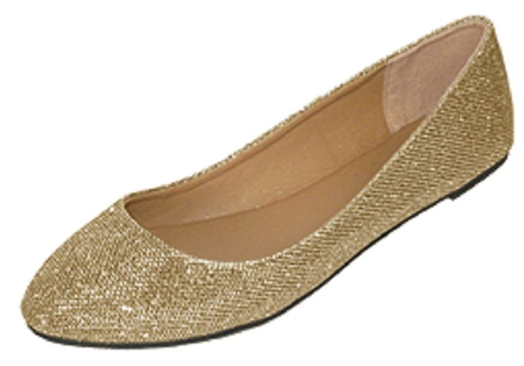 wide fit sparkly flat shoes