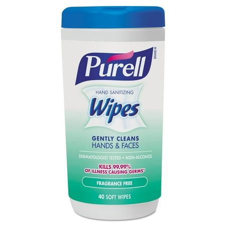 - PURELL® Hand Sanitizing Wipes Fragrance Free, 40 Count Canister