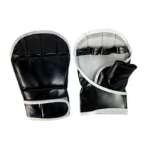 amleso 2 Pieces Half Finger Boxing Gloves Half Mitts Gear Punching Gloves Sparring Gloves for Grappling Fitness Sanda Mma