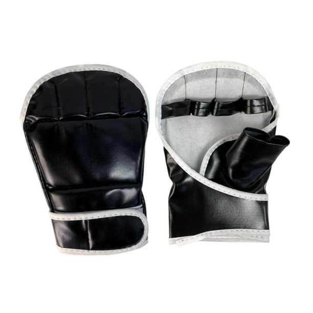 2 guantes de boxeo de medio , cómodos guantes profesionales para saco de boxeo, guantes de Kickboxing para Muay Thai Sparring Mma