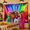 8x6ft, variant on 7x5ft Fabric Disco Rainbow 70s 80s 90s Vintage Photography Backdrop