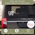 thumbnail image 3 of Cat Mom Pet Car Decals With Paw Print Window Stickers Vehicle Vinyl Art 8x6.5-Inch Glossy White, 3 of 7