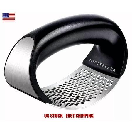 Garlic Press Crusher Stainless Steel Ginger Crush Squeezer Mincer Kitchen Gadget