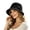 Black, variant on Men's Wax Hat Floral Hat Sun Protective Wide Brim Travel Casual Beach Hat, One Size