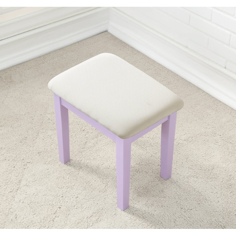 Roundhill Furniture Moniys Wood Moniya Makeup Vanity Table and