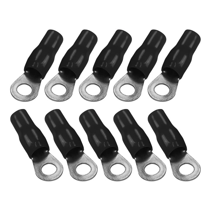 Orion Cobalt RT4B Ring Terminal 4 Gauge 5/16 Hole Gold Black 10 Pack